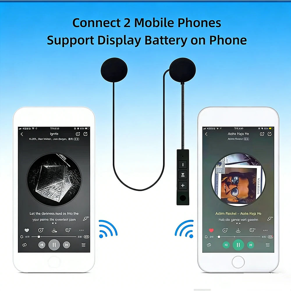 BT5.0 Motorcycle Helmet Headset BT11 Wireless Riding Headphone Anti-interference Motorbike Handsfree Waterproof Stereo Speaker