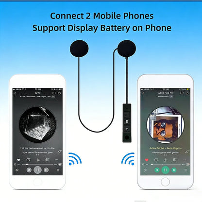 BT5.0 Motorcycle Helmet Headset BT11 Wireless Riding Headphone Anti-interference Motorbike Handsfree Waterproof Stereo Speaker