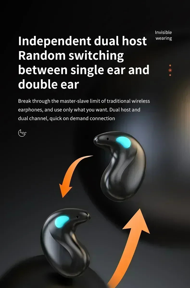 X55 True Wireless Earbuds – Bluetooth 5.0 HiFi Stereo Brusreducering Sport Gaming Sleep 350mAh Fodral Lila Svart Blå Vit Khaki