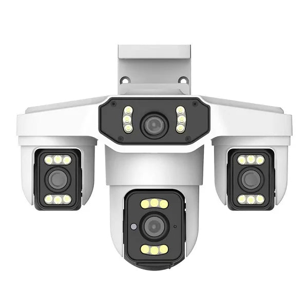 15MP Wifi IP Camera Three Lenses 8K PTZ Four Lens Outdoor Smart Home Wireless Surveillance Cameras Onvif Baby Monitor YOOSEE