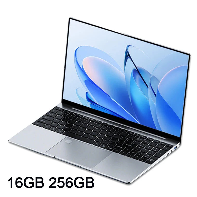 Ultratunn Laptop 15,6" Intel N5095 16/32GB DDR4 Upp till 2TB SSD – Windows 11 Fingeravtryck Bakbelyst Numeriskt Tangentbord FHD
