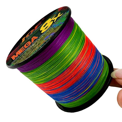 JOF 8 Strand 1000M 500M 300M 100M Japan Super Strong PE Braided Fishing Line Multifilament Braid Thread X8 18-78LBS