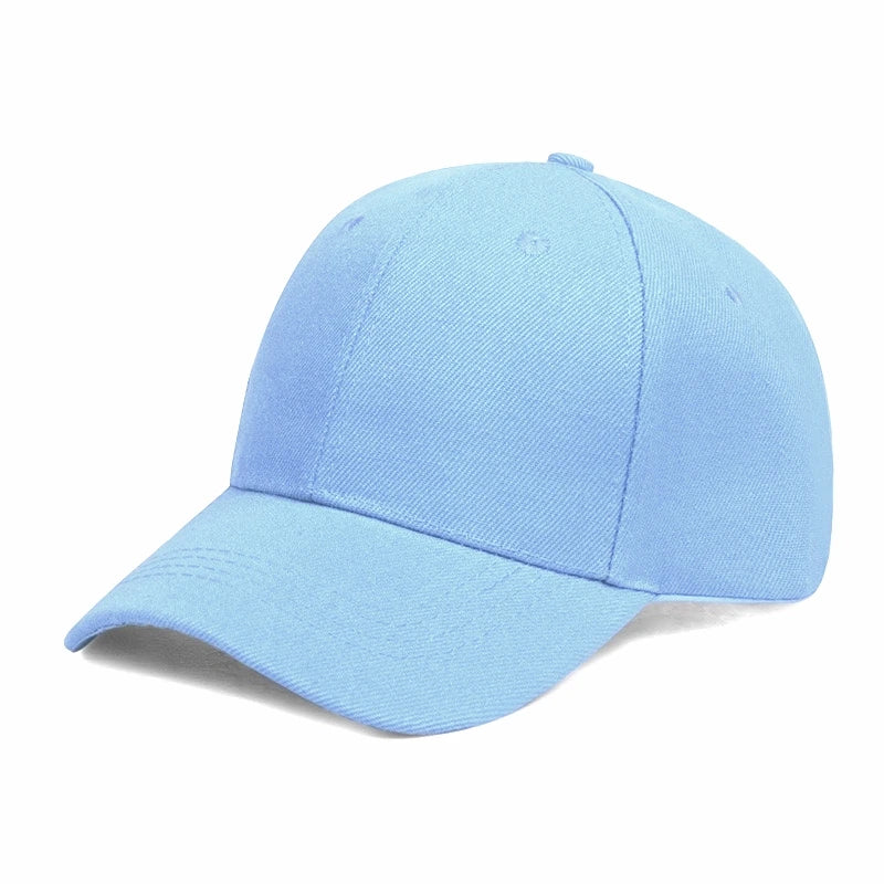 Anpassningsbar Bomullskeps Brodyr Tryck – 18 Färger 54–60cm Justerbar Unisex Hip Hop Snapback Volymrabatt Profilkläder Reklamkeps