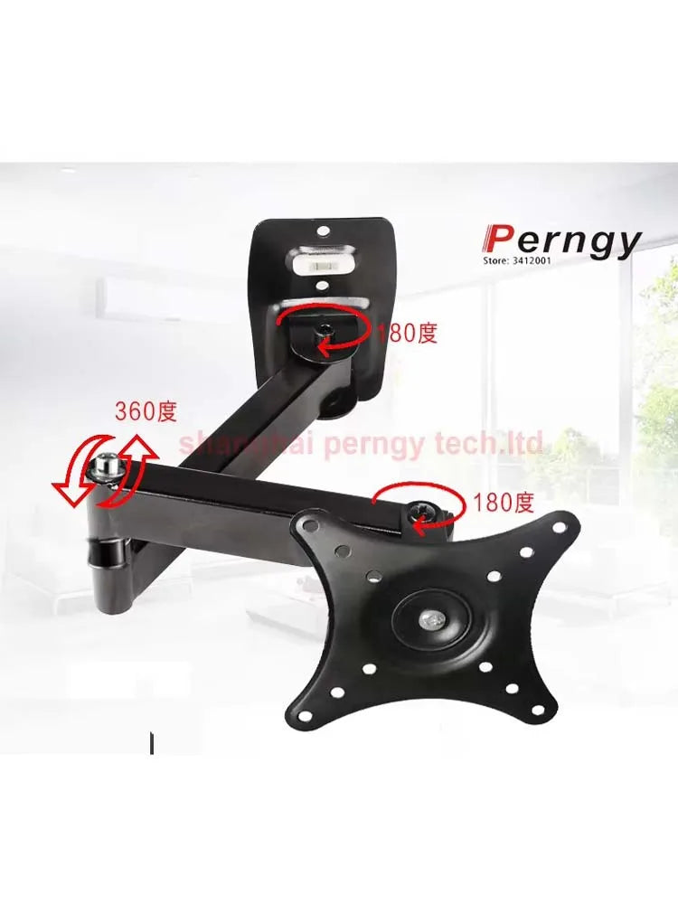 LCD-153S Full Motion 10"-26" Flat Panel LED LCD Display TV Wall Mount Max.VESA 100*100mm Loading Monitor Holder Support