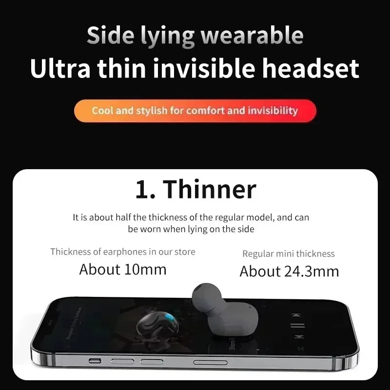 X55 True Wireless Earbuds – Bluetooth 5.0 HiFi Stereo Brusreducering Sport Gaming Sleep 350mAh Fodral Lila Svart Blå Vit Khaki