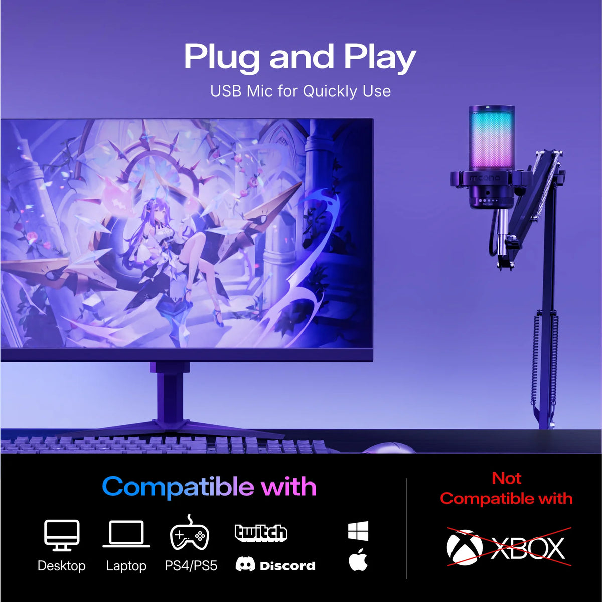 MAONO DGM20S Gaming USB-mikrofon