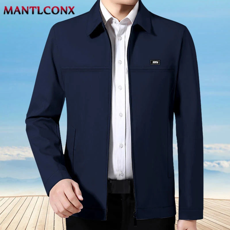 Herr Casual Blazer – Lös Business Kavaj för Kontor, Vår & Höst, 7 Färger, Storlek M–3XL