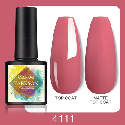 Parkson No Wipe Top Base Coat Nail Gel polish Design Enhancer Varnish Semi Permanent Soak Off UV LED Nail Art Tool