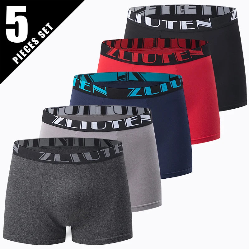 Herr Boxershorts 5/10-pack Svart Guldtryck – Bekäma Plus Size Sport & Strand, S–XXXL