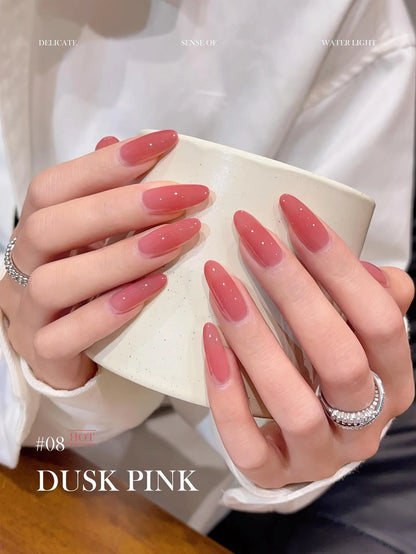 1-30pcs PSK Nude Pink Color Nail Art Ice Transparent Bare Color Nail Enamel 2026 New Net Red Popular White Gel Nail Polish