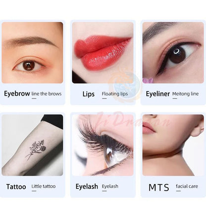 15ml Permanent Makeup Color Natural Eyebrow Dye Plant Tattoo Ink Microblading Pigments For Tattoos Eyebrow Lips Eyelash Set