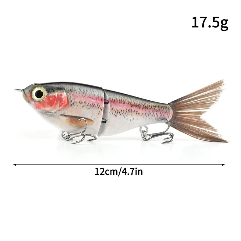 11.5cm 18.5g Balam Glide Bait Swimbait Joint Giant Pike Bass Fishing Lure Hard Bait Catfish Saltwater Lures Leurre De Pêche