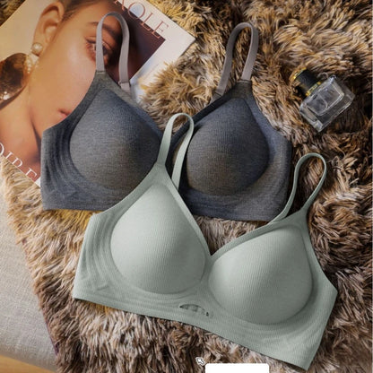 Sexy Seamless Women's Underwear, Wire-free, Hollow, Comfortable, Breathable, Push-up Sports Bra For Women, Thin Section