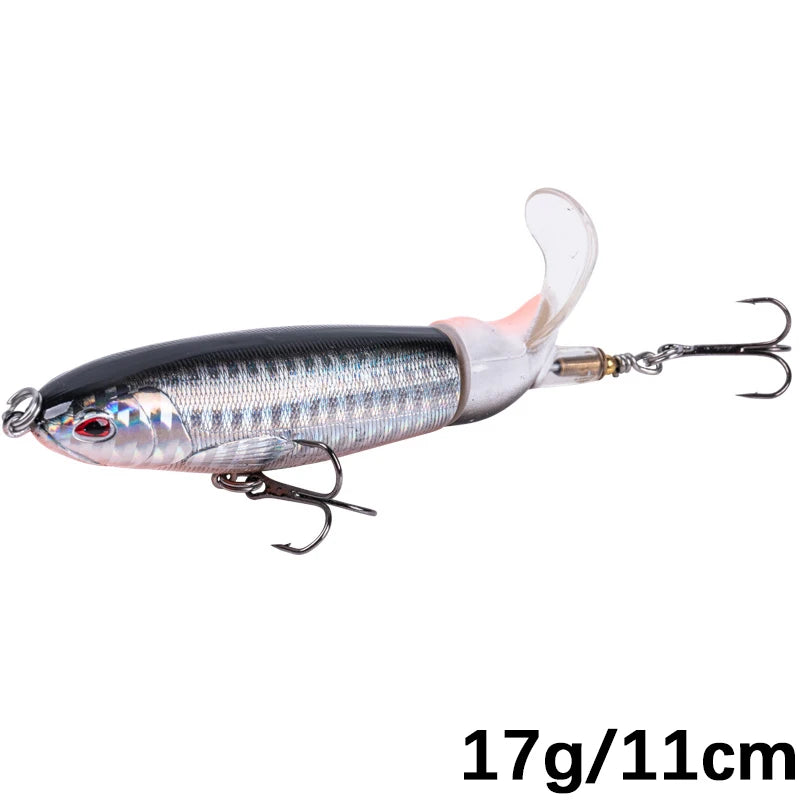 Goture Whopper Popper 10cm/11cm/14cm Topwater FIshing Lure Blowups Pike Baits Rotating Tail Fishing Tackle Crankbait Wobblers