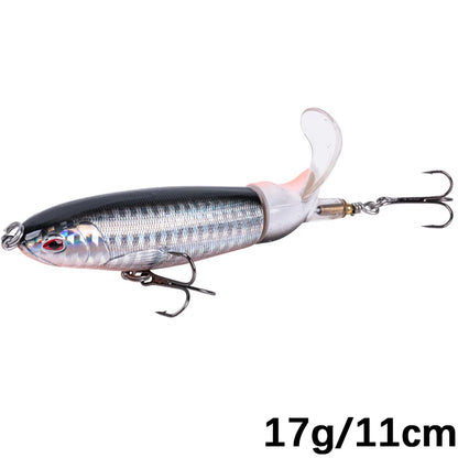 Goture Whopper Popper 10cm/11cm/14cm Topwater FIshing Lure Blowups Pike Baits Rotating Tail Fishing Tackle Crankbait Wobblers