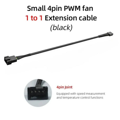 4-pin PWM-fläktsplitter 26 cm – 1 till 1, 2, 3 eller 4