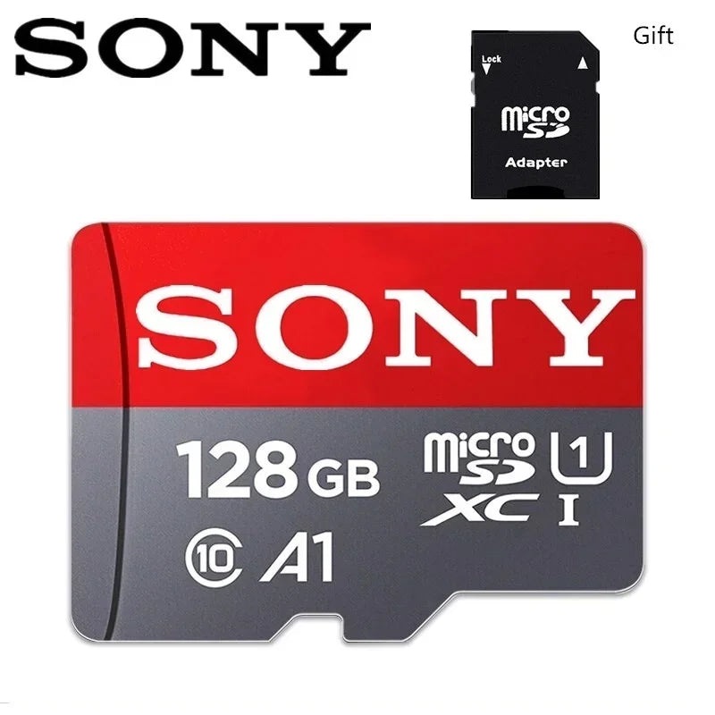 Micro SD-kort Class 10 med SD-adapter – 64GB, 128GB, 256GB och 512GB för Mobil och Kamera
