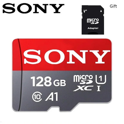 Micro SD-kort Class 10 med SD-adapter – 64GB, 128GB, 256GB och 512GB för Mobil och Kamera
