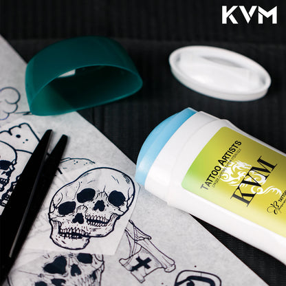 KVM Tattoo Transfer Stick Paste + 4 Layer Thermal Tattoo Transfer Paper Set Clear Long Lasting Tattoo Stencil Kit For Tattoo