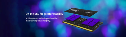 Kingston FURY Impact DDR5 Memory Laptop RAM 8GB 16GB 32GB Non-ECC SODIMM Memoria 4800MHz 5200MHz 5600MHz Computer Notebook RAM