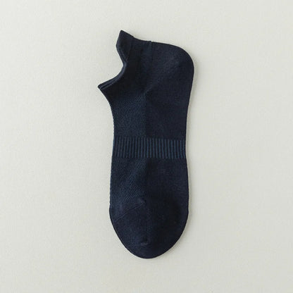 High Quality 5Pairs/Lot Men's Bamboo Fiber Socks Hand Link Short Mesh Breathable Ankle Socks Summer Male Socks