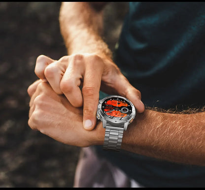 New Military T-Rex 3 Ultra 1000mAh Battery Smart Watch IP68 Waterproof Fitness Track Flashlight Heart Rate Sports Smartwatch Men