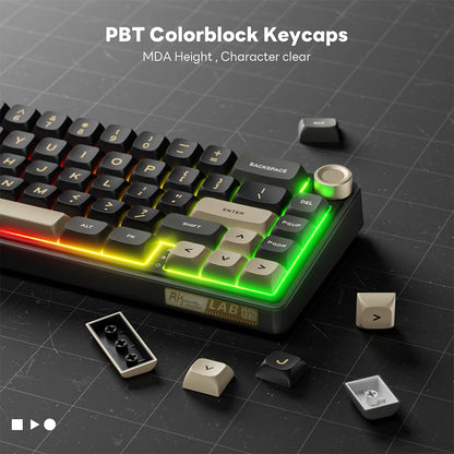 Royal Kludge R65 mekaniskt USB-tangentbord med RGB, hot-swap och volymvred