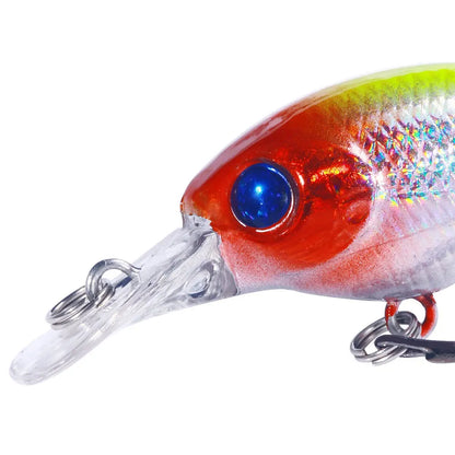Topwater Crankbait Lures 5Pcs 4.4g 5cm Artificial Wobbler Bait For Bass Pike Rockfish Freshwater Fishing Tackle