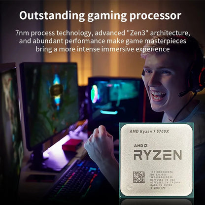 AMD Ryzen 7 5700X 8-Core 16-Thread CPU 4.6GHz AM4 R7 5700X - Without Cooler
