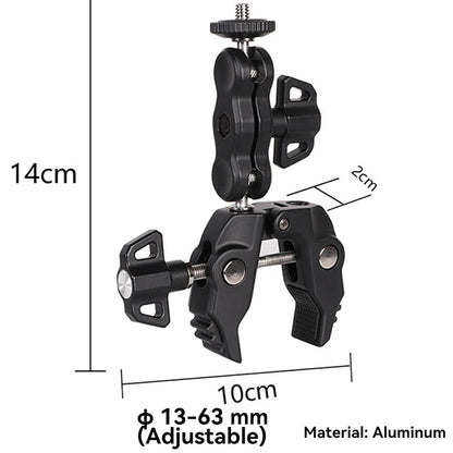 For Insta 360 X5 X4 X3 GO 3S Motorcycle Bicycle Clip Bracket for GoPro 13 12 11 DJI Action 6 Bike Selfie Stick Camera Accessory