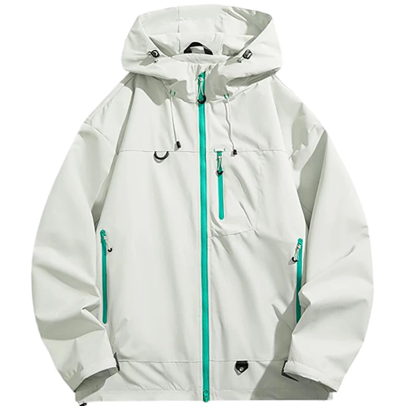 Unisex Softshell Hoodie – Vattentät Vindjämpa för Friluftsliv, Vandring & Klättring, 4 Färger