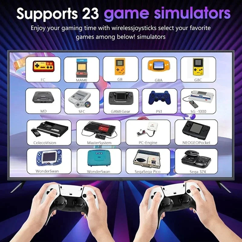 M15 4K TV Game Stick Retro Spelkonsol – 64GB/128GB 20 000–40 000 Spel 23 Emulatorer Trådlösa Handkontroller HDMI