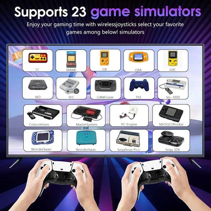 M15 4K TV Game Stick Retro Spelkonsol – 64GB/128GB 20 000–40 000 Spel 23 Emulatorer Trådlösa Handkontroller HDMI