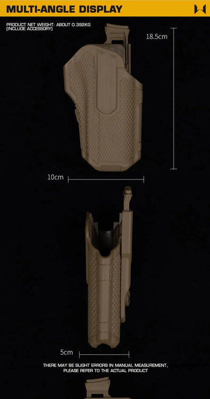 Taktiskt högerhandshölster GB-84 med justerbar vinkel och snabbfäste