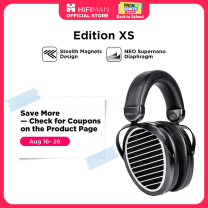 HIFIMAN Edition XS öppna over-ear-hörlurar med planmagnetiska element
