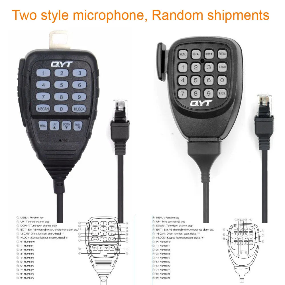 QYT KT-8900D 25W Dual Band Quad Display 136-174&400-480MHz Large LCD Display Mobile Radio KT8900D