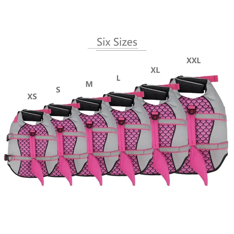 Shark Dog Life Jacket Enhanced Buoyancy Small Dogs Swimming Clothes Safety Vest with Handle for Medium Large Dog Surfing Costume