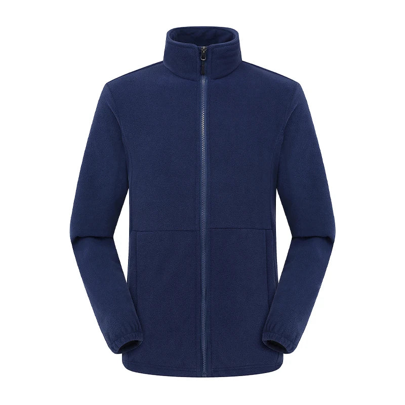 Herr/Dam Fleecejacka Vinter 2026 – Anpassningsbar Tryck Vandring Camping Outdoor S–4XL 6 Färger