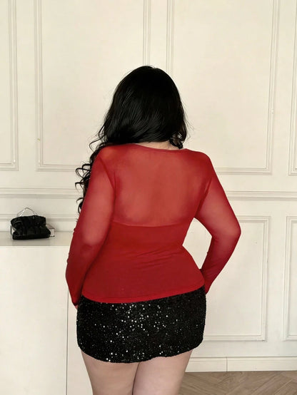 New Spring/Summer Collection: Plus-Size Fashionable Y2K-Style T-Shirt – Perfect for Everyday Wear, Flattering and Slimming