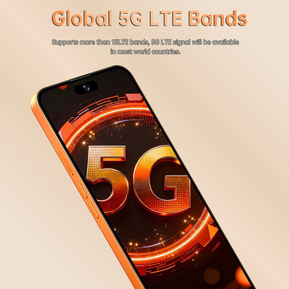 Cellphones 15T Pro Original Face Recognition Android 15 Mobile Phones 5G Dual Card 7800mAh 7.3 inch Global Version Unlocked Smartphone
