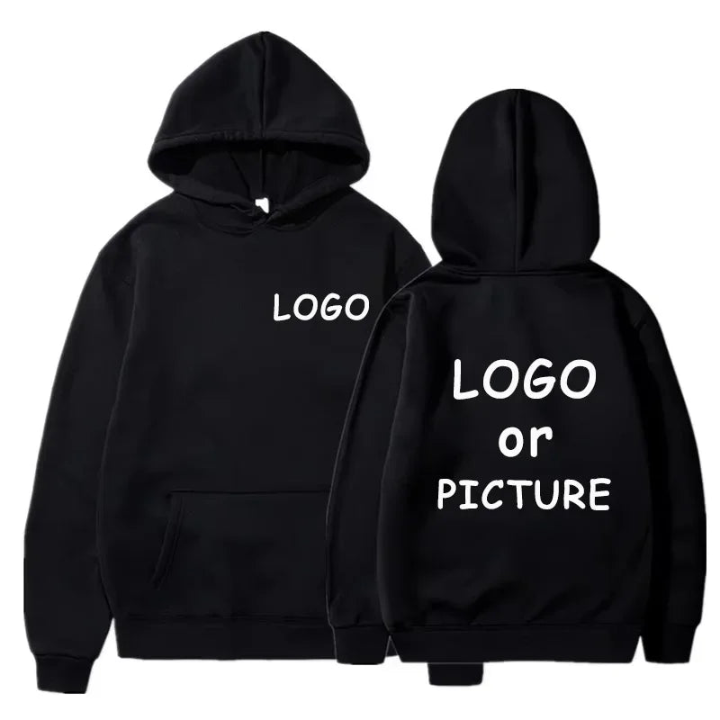 Hoodie Eget Logotyp & Tryck – Enfärgad | Reklamkläder & Streetwear