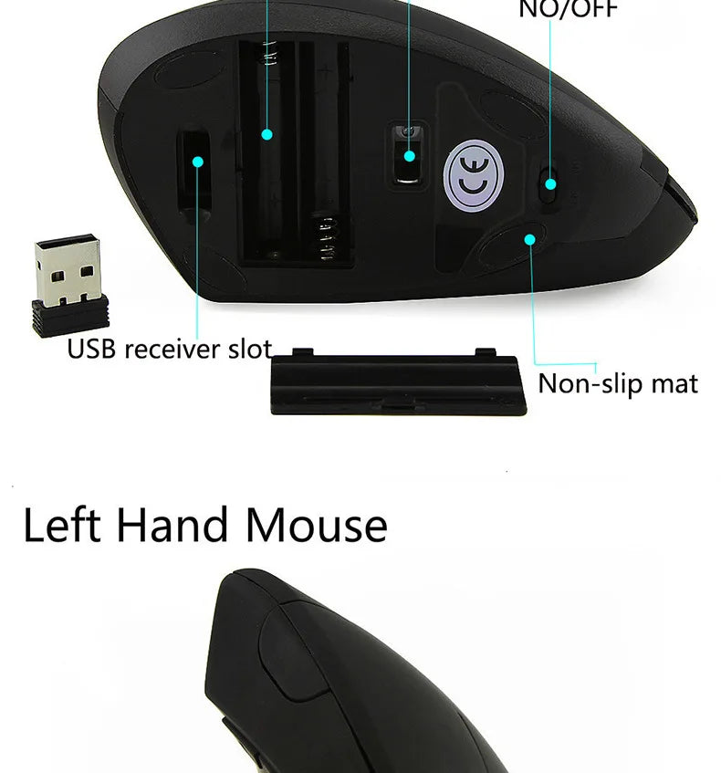 Bärbar trådlös USB- och Bluetooth-gamingmus
