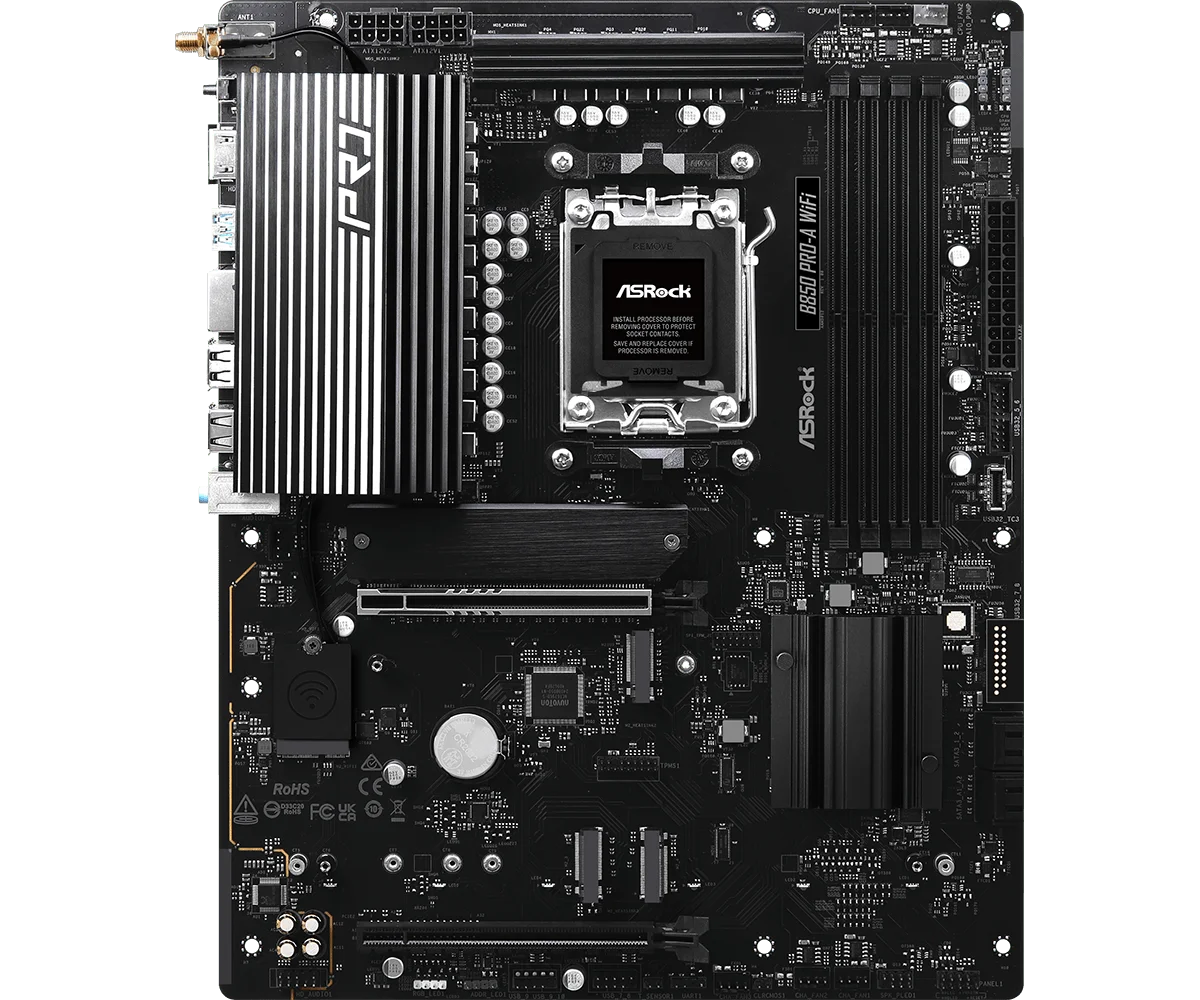  ASROCK B850 PRO-A WIFI Motherboard AMD B850 4xDDR5 Socket AM5 256GB M.2 ATX support PRO 9645 7700  7745 9745 7800 cpu