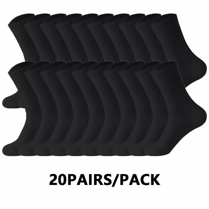 Unisex Antilukt Strumpor 10- eller 20-pack – Andningsbara, Svettabsorberande, Alla årstider