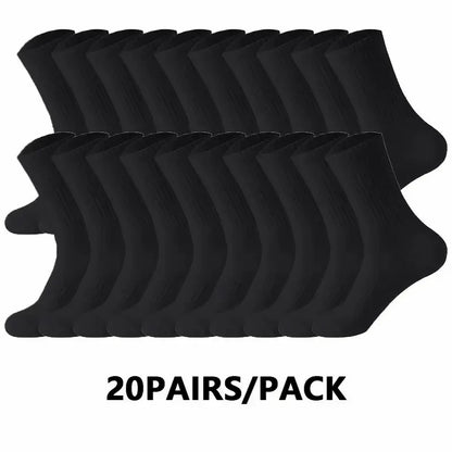 Unisex Antilukt Strumpor 10- eller 20-pack – Andningsbara, Svettabsorberande, Alla årstider