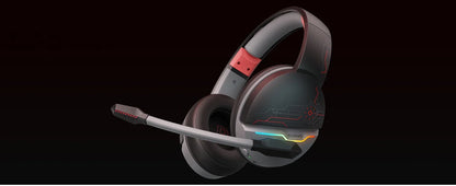 NUBWO G08 Trådlöst Gaming Headset – 2.4GHz & Bluetooth 5.3 50mm RGB 34h Batteritid CE/FCC PS5 PS4 PC Camo Röd