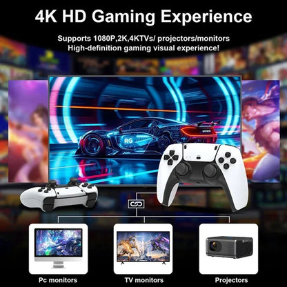 M15 4K TV Game Stick Retro Spelkonsol – 64GB/128GB 20 000–40 000 Spel 23 Emulatorer Trådlösa Handkontroller HDMI