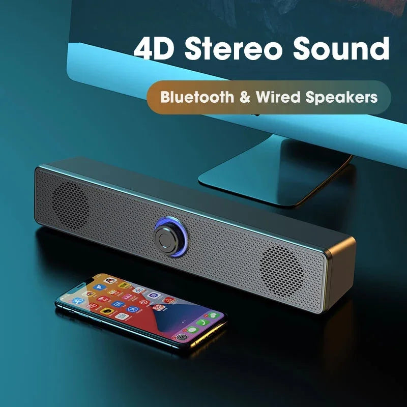Wired Wireless Bluetooth Speaker Sound Box Bar Soundbar Computer PC TV Laptop Desktop Music Portable Caixa De Som Audio System