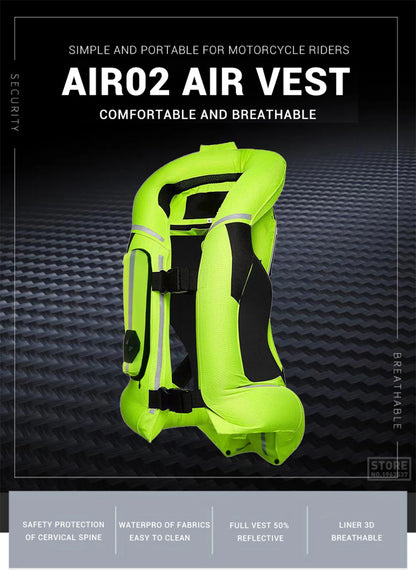Motorcycle Jacket Motorcycle Air Bag Vest Reflective Motocross Racing Airbag Vest Moto Riding CE Protector Motorcycle Equipment