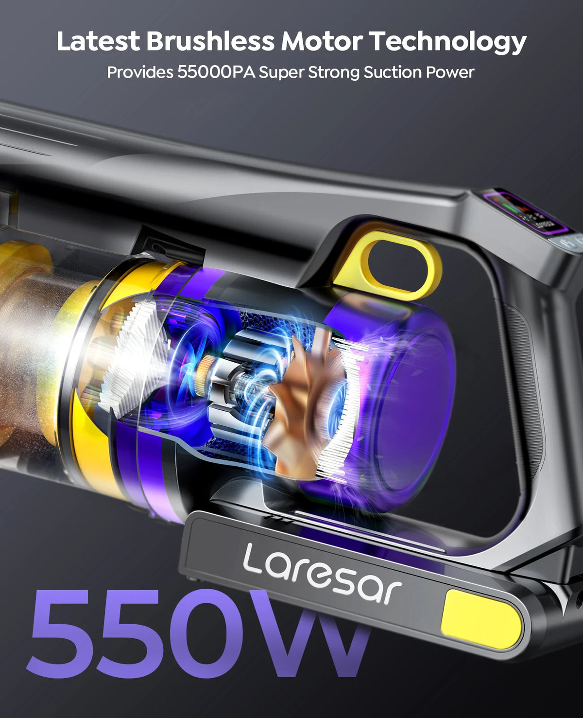 Laresar X11 Sladdlös Dammsugare 550W